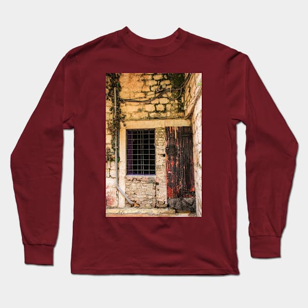 Door in Split, Croatia Long Sleeve T-Shirt by jojobob